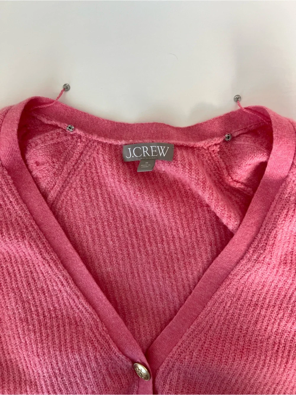 J.Crew Pink Cropped Cardigan Preppy Wool Alpaca Old Money Academia Preppy Barbie